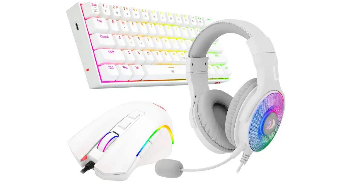 Redragon S139 White Full Size RGB Mechanical Perfect Gaming Combo