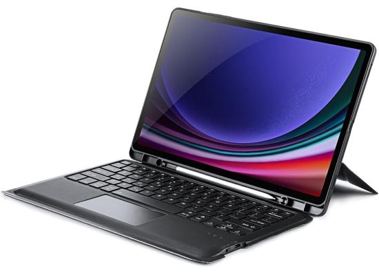 DUX DUCIS [DK] Series Keyboard Case, Designed for Samsung Tab S9 11" Detachable Touchpad Bluetooth Keyboard Charging, 80H Working Time, Tablet Leather Cover - Arabic / English Layout - Black product thumbnail 2