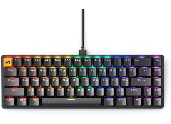 Glorious GMMK2 65% - RGB Compact Keyboard TKL Hot Swappable Mechanical, Linear Switches, Wired, Arabic / English Layout - Black product thumbnail 2