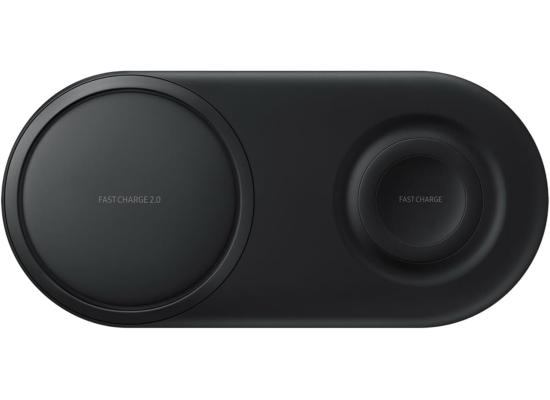 Samsung Wireless Charger DUO Pad, up to 25W with Fast Charge 2.0 Qi compatible, Charge wearable devices like Phones & buds & smart watch, 2 devices at once - Black product thumbnail 2