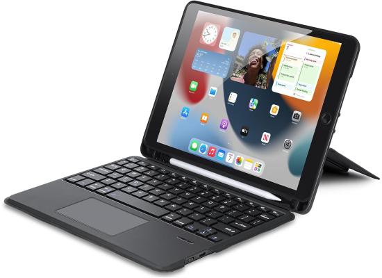 DUX DUCIS TK Series Bluetooth Keyboard Leather Case with Touchpad & Smart Sleep Function For iPad 7/8/9 10.2" (2019/2020/2021) English Layout - Black product thumbnail 2