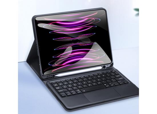 DUX DUCIS TK Series Bluetooth Keyboard Leather Case with Touchpad & Smart Sleep Function For iPad Pro 11 (2020/2021/2022)/ Air 4/ 5 English Layout - Black product thumbnail 2