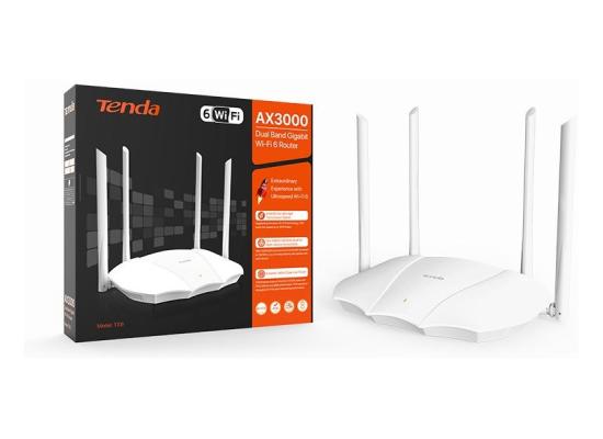 Tenda TX9 Pro Wi-Fi 6 Router AX3000 Dual Band (2.4 GHz / 5 GHz) 3 Port Gigabit Ethernet, WPA3 Network Security, Intel Chipset Dual-core processor 1.6 GHz +OFDMA, Parental Control - White product thumbnail 2