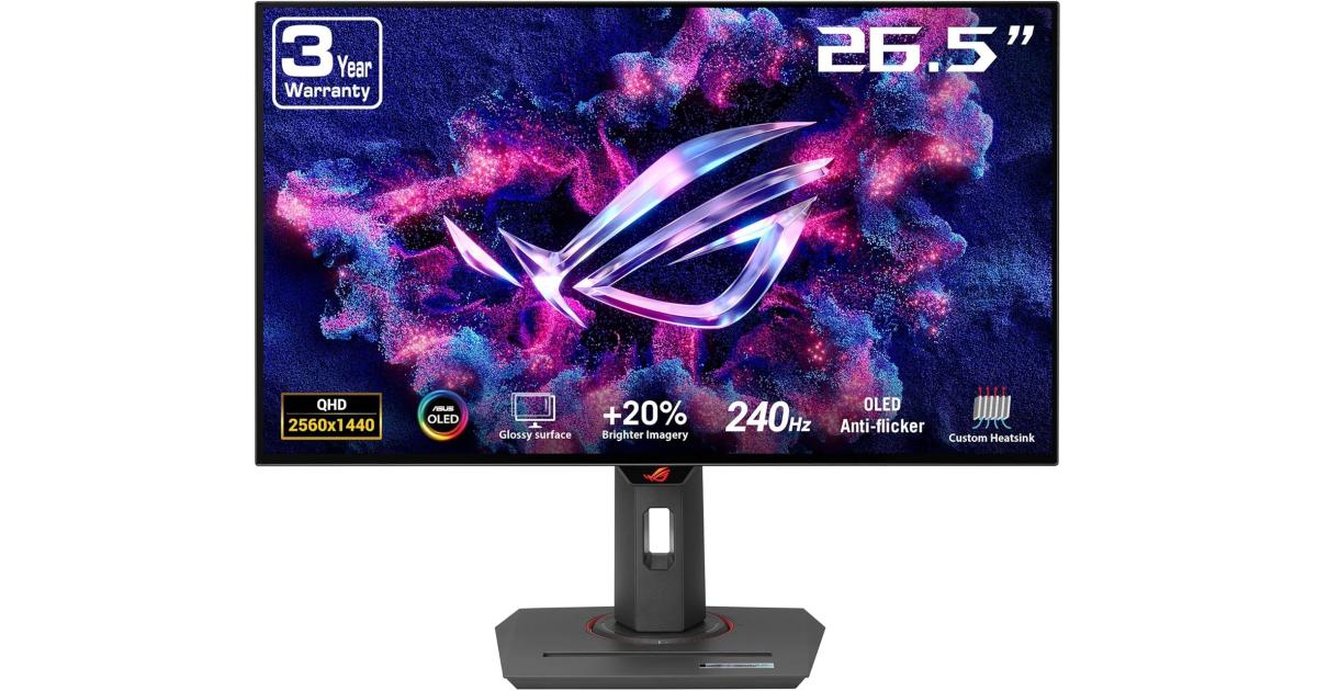 ASUS ROG Strix XG27AQDMG 27” OLED Glossy 2K 240Hz 0.03ms 99% DCI