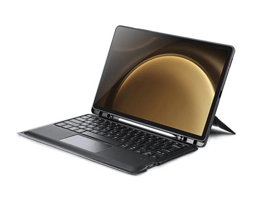 DUX DUCIS [DK] Series Keyboard Case, Designed for Samsung Tab S9 FE Plus 12.4" Detachable Touchpad Bluetooth Keyboard Charging, 80H Working Time, Tablet Leather Cover - Arabic / English Layout - Black product thumbnail 2