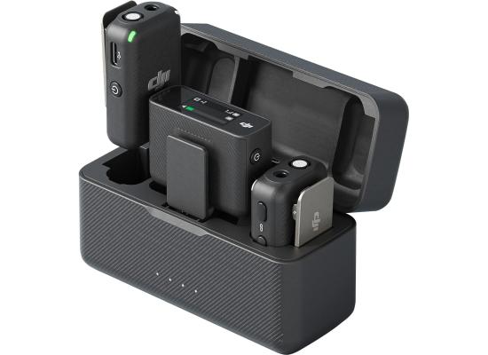 DJI Mic (2 TX + 1 RX + Charging Case), Wireless Lavalier Microphone, 250m (820 ft.) Range, 15-Hour Battery, Noise Cancellation, Wireless Microphone for PC, iPhone, Android, Record Interview, Vlogs product thumbnail 2