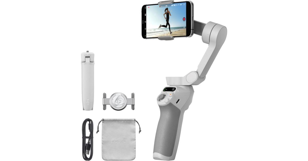 DJI Osmo Mobile SE، انحراف للهاتف ثلاثي المحاور، محمول وقابل للطي، مثبت انحراف للآيفون، أندرويد، أدلة التصوير، المسار النشط 6.0، مثبت تسجيل الفيديو ليوتيوب، تيك توك، السفر
