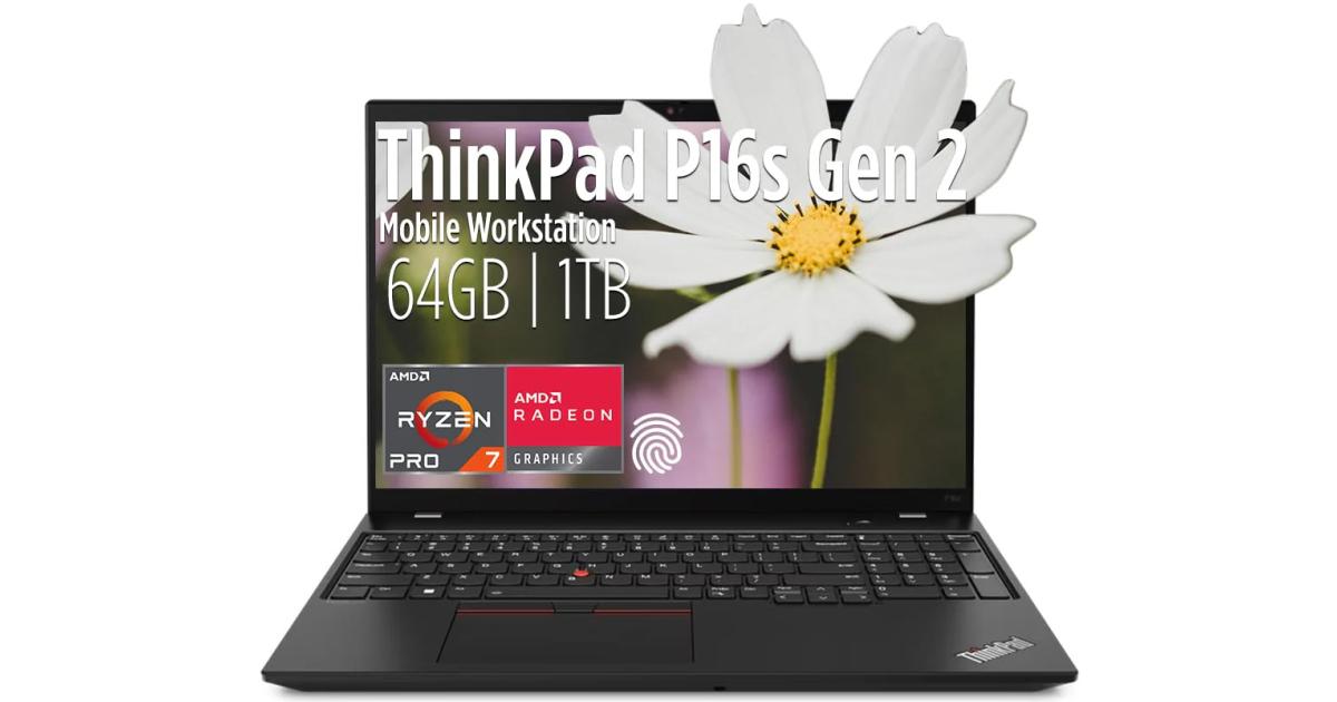 Lenovo NEW ThinkPad P16s Gen 2 Mobile Workstation AMD Ryzen 7 Pro