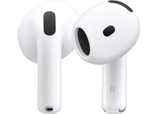 Apple AirPods 4 Wireless Earbuds Personalized Spatial Audio Sweat & Water Resistant USB-C Charging Case H2 Chip Up to 30 Hours of Battery Life