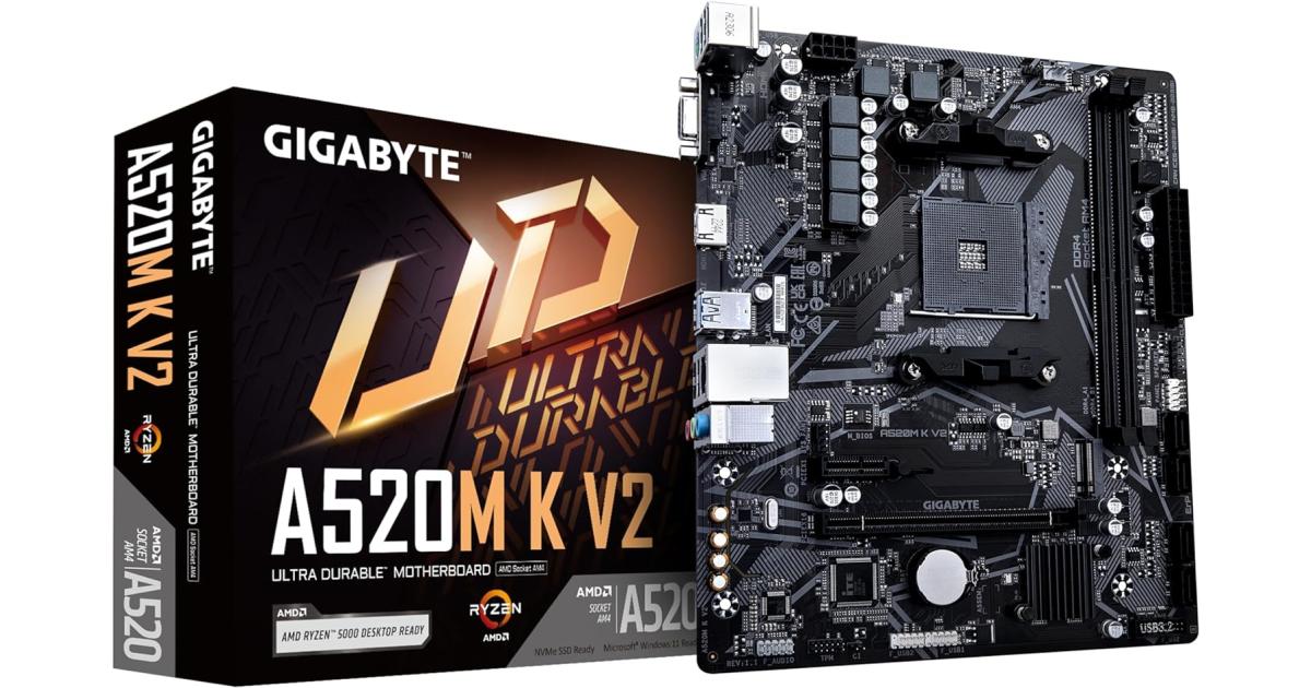 R3600 + A520M + DDR4 16GB(8*2) + 2060s GIGABYTE A520M K V2 AMD