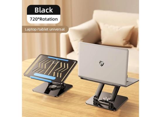 RTAKO RS-CP84S Laptop Stand 3-Level Adjustable Laptop Stand With 360 3D Roating Base - Black product thumbnail 2