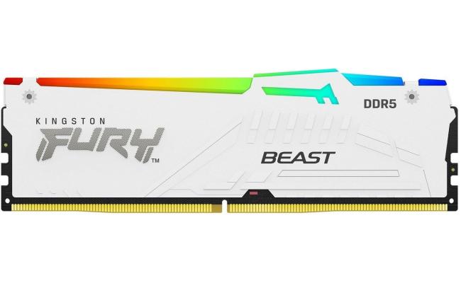 Kingston FURY Beast RGB 16GB (1 x 16GB) 6000MHz DDR5 Desktop Memory Special Edition - White