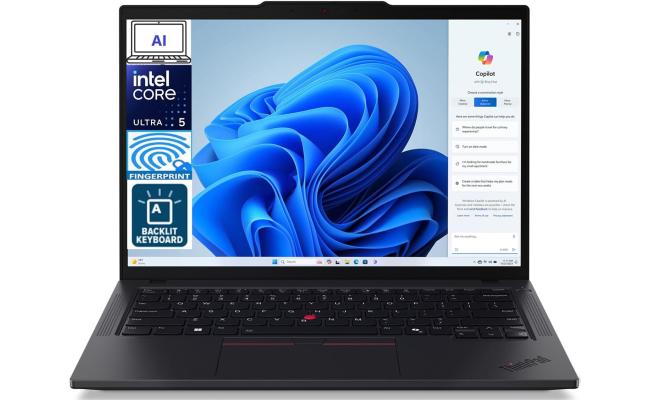 Lenovo ThinkPad T14 Gen 5 (2024) Intel® Ultra 5 135U vPro 12-Core Intel® AI Boost Professional-Grade Busniess Laptop - Black