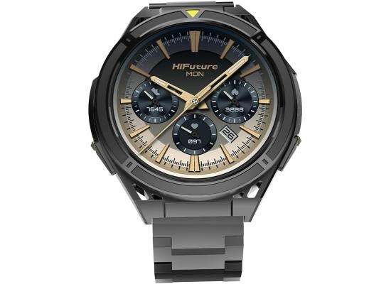 HiFuture ACTIVE Smartwatch with Dual Band GPS, 1.43" AMOLED Display, 7-Day Battery Life, Sleep & Heart Rate Health Tracking, IP68 Waterproof for Men & Women - Black & Yellow product thumbnail 2