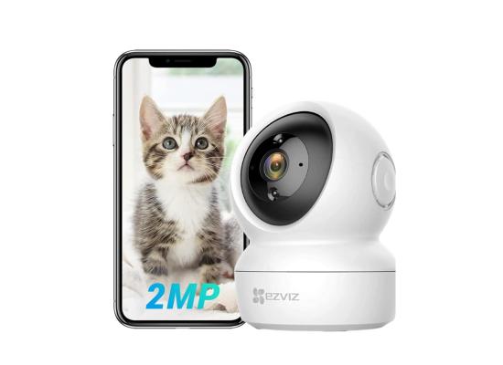 EZVIZ CS-H6C 2MP Full HD Pan & Tilt Home Security Wi-Fi smart Camera | Motion Detection | Auto Tracking | Night Vision | 2-way Audio | Sleep Mode | MicroSD Card Up to 256Gb | Alexa Enabled product thumbnail 2