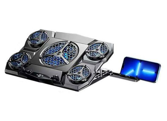 Coteci SD-47 Laptop Gaming Cooler Air Pad Fan Speed 12000 rpm and Mobile Holder - Black product thumbnail 2
