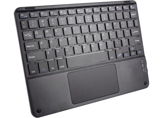Wireless Bluetooth Keyboard, Ultra Slim Rechargeable Portable Cordless Keyboard with Touchpad 10 Inch Wireless Keyboard for iOS, Android, Windows, iPad, iPhone, Samsung (Black) product thumbnail 2