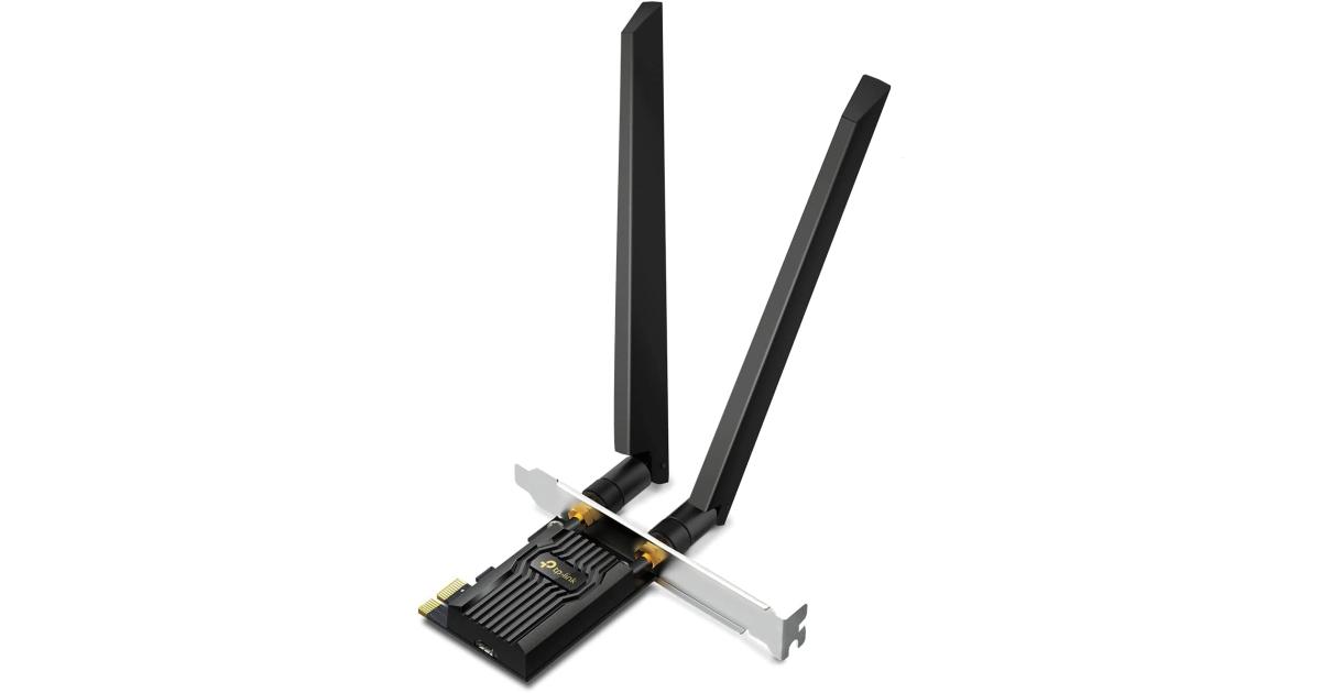 تي بي لينك آرتشر TXE72E AXE5400 واي فاي 6E PCIe واي فاي وبلوتوث 5.3 WPA3 ثلاثي الموجات MU-MIMO OFDMA لنظام التشغيل Windows 10 و11