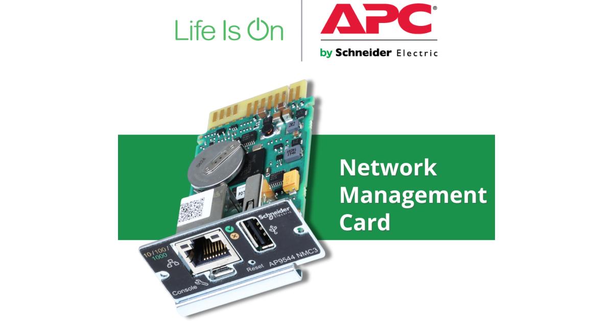 APC AP9544 Network Management Card for Easy UPS, 1Phase AP9544