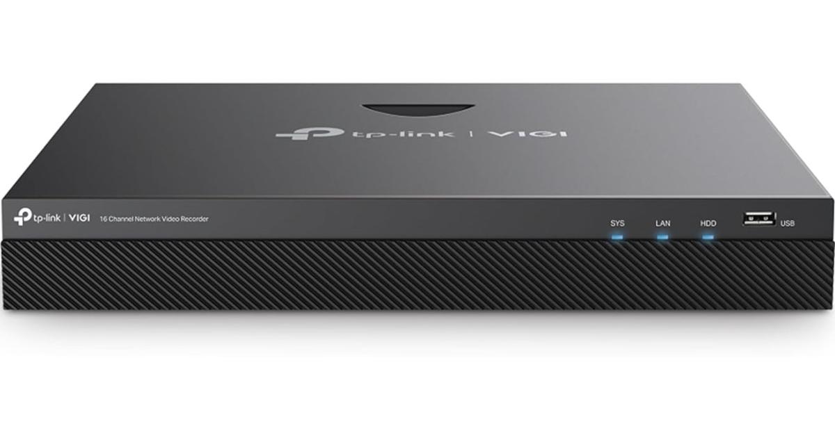 TP-Link VIGI NVR 2016H 16 قناة مسجل فيديو شبكي 4K HDMI 16MP H.265+ ONVIF التوصيل والتشغيل مراقبة الصوت عن بعد في اتجاهين