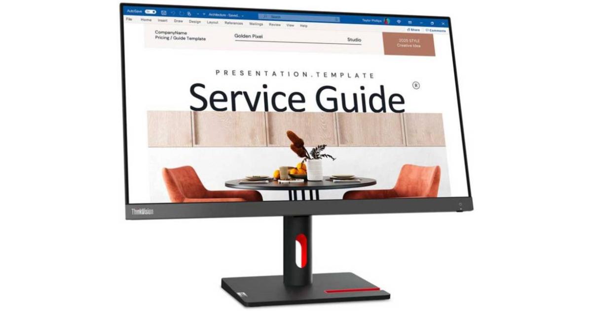 Lenovo ThinkVision S22i-30 IPS 22 بوصة Full HD 99% sRGB 75 هرتز Eyesafe وإضاءة زرقاء منخفضة مع واجهة VGA وHDMI - أسود