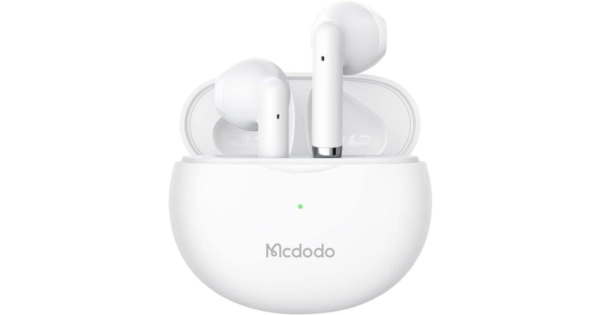 سماعات Mcdodo Hp-8030 Tws Bluetooth 5.0 Wireless - White