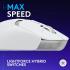 Logitech G309 Lightspeed Wireless Gaming Mouse, Lightweight, LIGHTFORCE Hybrid Switches, Hero 25K Sensor, 86g & 300+ hr Battery Life with AA Battery, 6 Programmable Buttons, PC & Mac -White