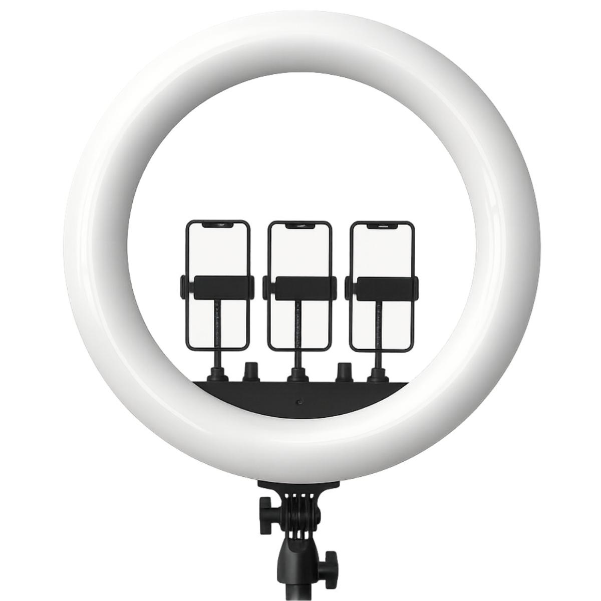 RTAKO AR-GTB01-18S, Ring Light 18Inch with 3 Phone Holder and Remote, without Tripod powerful and versatile ring light designed to elevate your lighting