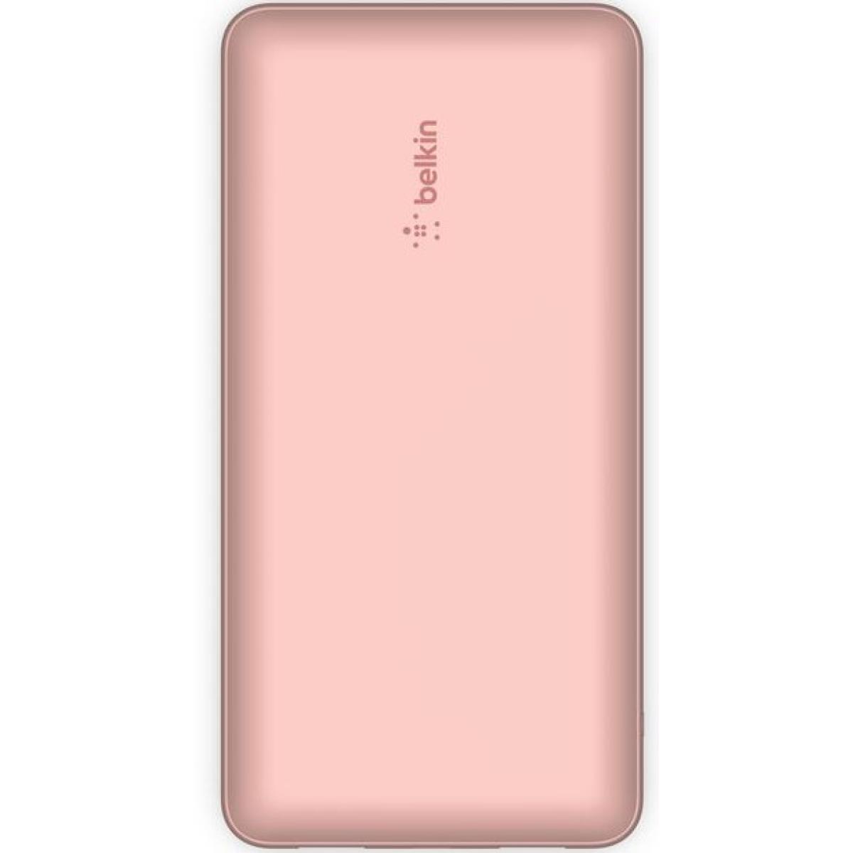 Belkin BoostCharge, USB C Power Bank 20000mAh w/ 2xUSB-A Ports, 15W, iPhone 17, Air, Pro, Samsung Galaxy S25, iPad, Nintendo Switch 2, Google Pixel 10, etc. - Pink