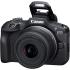 Canon EOS R100 KIT ( w/RF-S18-45mm + RF-S55-210mm ) Mirrorless Camera Body, APS‑C Sensor, 24.1 Megapixels, 4K Video (24p), Dual Pixel CMOS AF, 6.5 fps Burst Shooting, Lightweight Vlogging Camera for Entry-Level Creators, Black