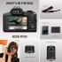 Canon EOS R100 KIT ( w/RF-S18-45mm + RF-S55-210mm ) Mirrorless Camera Body, APS‑C Sensor, 24.1 Megapixels, 4K Video (24p), Dual Pixel CMOS AF, 6.5 fps Burst Shooting, Lightweight Vlogging Camera for Entry-Level Creators, Black