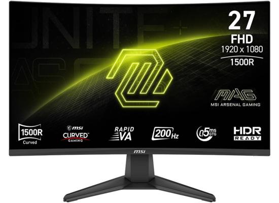 MSI MAG 276CF E20 27" Curved 1500R Full HD 200Hz 0.5ms HDR Ready AMD FreeSync™ Premium w/ 2x HDMI & DisplayPort Interface - Black product thumbnail 2