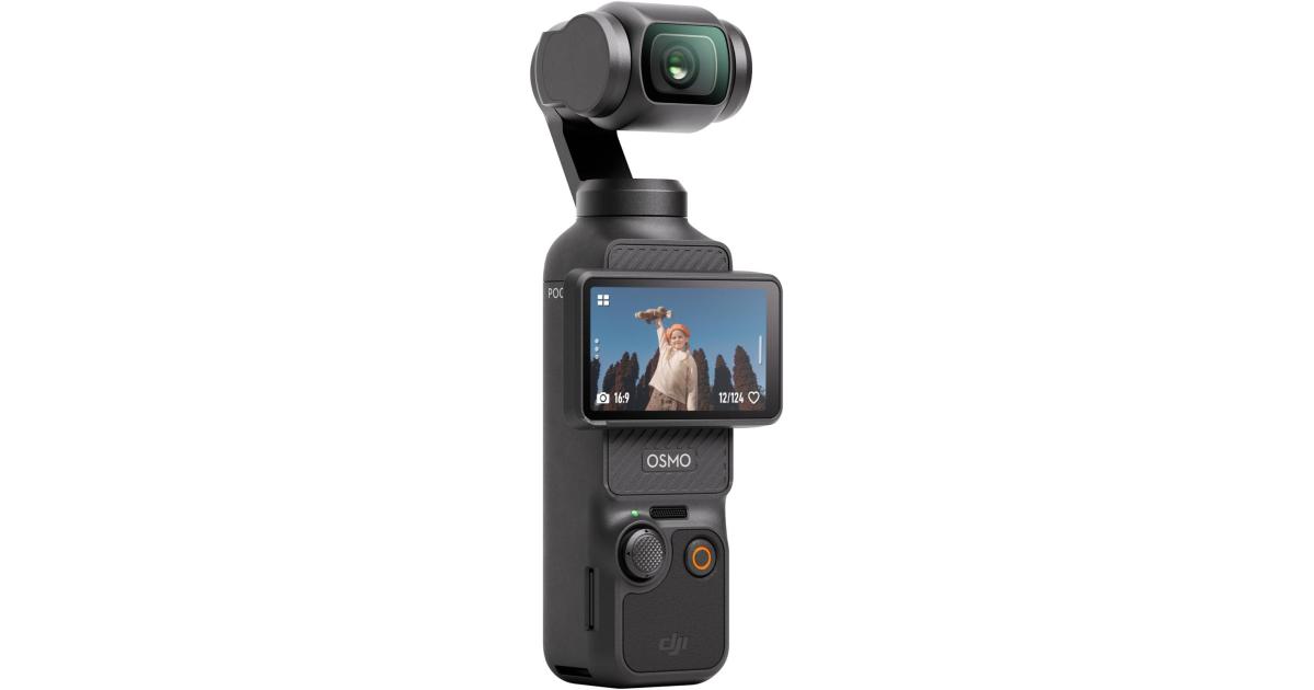 مجموعة منشئ DJI Osmo Pocket 3، مستشعر CMOS 1 بوصة، عدسة 20 مم، إنشاء مدونات فيديو آسرة مع المسار النشط 6.0، بما في ذلك جهاز إرسال DJI Mic 2، مقبض البطارية، حامل ثلاثي صغير Osmo، أسود