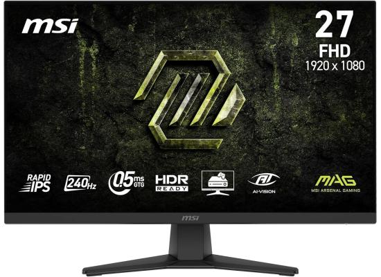 MSI MAG 272F X24 27" Full HD Rapid-IPS 240Hz 0.5ms HDR Ready AI Vision AMD FreeSync™ Premium w/ HDMI 2.0 & DisplayPort , Black product thumbnail 2