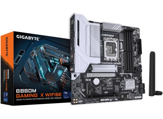 GIGABYTE B860M Gaming X WIFI6E LGA 1851 M-ATX Motherboard, Intel B860 Chipset, 4x DIMM DDR5 Slots, Up to 256GB Max Memory, 1x PCIe 5.0 x16, 2x M.2 Slots