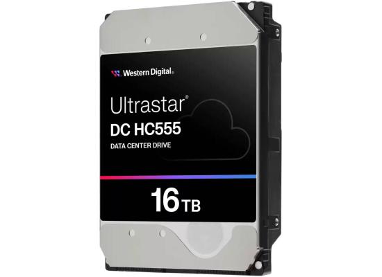 WD Ultrastar HC555 16TB Data Center HDD Storage, 3.5" Form Factor, SE Security, Up to 269 MB/s Transfer Rate, 512MB Cache Size, EAMR Recording Technology