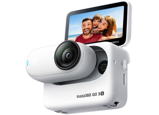 Insta360 GO 3S Standard Edition - 128 GB White 4K Tiny Portable Vlogging Camera, Hands-Free POVs, Mount Anywhere, Stabilization, 140 Min Battery Life, 10m Waterproof, Apple Find My, Pet POV - White product thumbnail 2