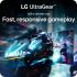 LG Ultragear 34G600A 34” 2K WQHD 1800R Curved 160Hz, 1ms HDR10 99% sRGB Dynamic Action Sync w/ Adjustable Stand & Built-in Speakers