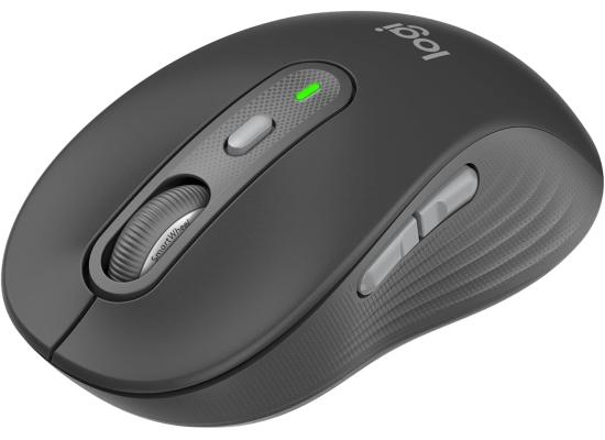 Logitech Signature Plus M750 Wireless Mouse – for Small to Medium Hands, SmartWheel, Bluetooth, Multi Device, 24-Month Battery, Silent Clicks, Customizable Side Buttons, Contoured Shape - Graphite product thumbnail 2
