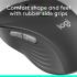 Logitech Signature Plus M750 Wireless Mouse – for Small to Medium Hands, SmartWheel, Bluetooth, Multi Device, 24-Month Battery, Silent Clicks, Customizable Side Buttons, Contoured Shape - Graphite