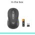 Logitech Signature Plus M750 Wireless Mouse – for Small to Medium Hands, SmartWheel, Bluetooth, Multi Device, 24-Month Battery, Silent Clicks, Customizable Side Buttons, Contoured Shape - Graphite