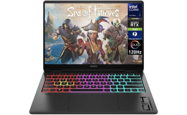 HP OMEN Transcend 14 (2025) 14-fb1013dx NEW Intel Core Ultra 7 Gen II 255H 16-Cores w/ NVIDIA RTX™ 5060 8GB DDR7 & 3K OLED 120Hz Display , Shadow Black