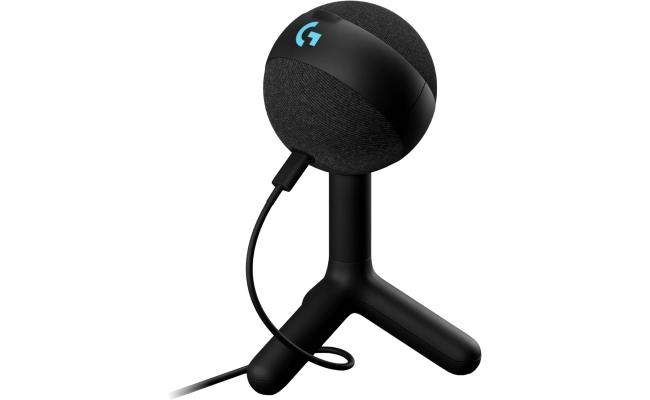 Logitech Yeti Orb Condenser Microphone, 70Hz-20KHz Frequency Response, 117dB Max SPL, 72dB Signal to Noise Ratio, RGB w/ LIGHTSYNC Lighting, Cardioid Polar Pattern, Black