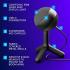 Logitech Yeti Orb Condenser Microphone, 70Hz-20KHz Frequency Response, 117dB Max SPL, 72dB Signal to Noise Ratio, RGB w/ LIGHTSYNC Lighting, Cardioid Polar Pattern, Black