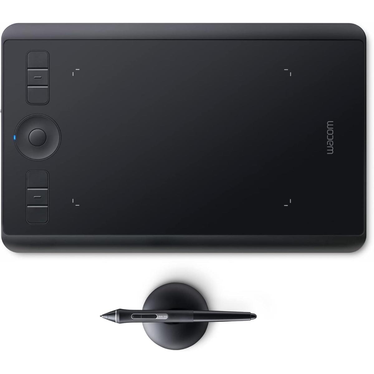 Wacom Intuos Pro (2025) Drawing Tablet, Small 215 x 163 mm Wireless Graphics Art Tablet with Pro Pen 3 & Touch Ring, Digital Drawing Pad for Mac and Windows PC