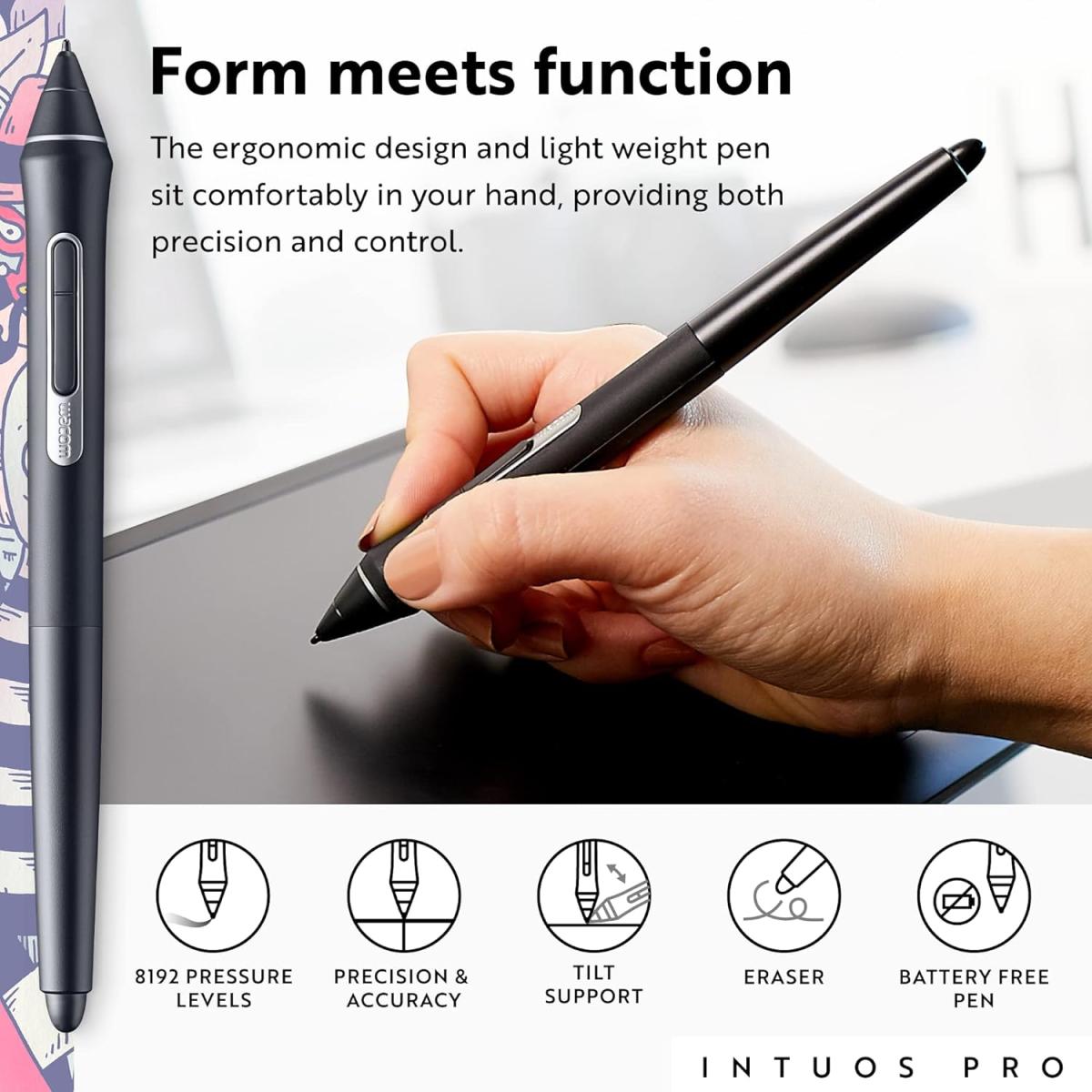 Wacom Intuos Pro (2025) Drawing Tablet, Small 215 x 163 mm Wireless Graphics Art Tablet with Pro Pen 3 & Touch Ring, Digital Drawing Pad for Mac and Windows PC Wacom Intuos Pro (2025) Drawing Tablet, Small 215 x 163 mm Wireless Graphics Art Tablet with Pro Pen 3 & Touch Ring, Digital Drawing Pad for Mac and Windows PC