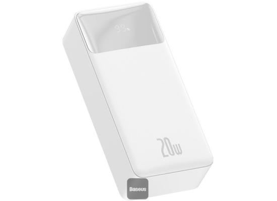 Baseus Bipow Digital Display Power Bank 30000mAh 20W Portable Phone Charger - White product thumbnail 2