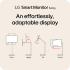 LG 32U889SA Smart Monitor Swing 32" IPS 4K UHD HDR10 Touchscreen on a Fully Adjustable Wheeled Base , webOS, Built-in Speaker, HDMI, USB Type-C, Tilt/Height/Swivel/Pivot Stand, White