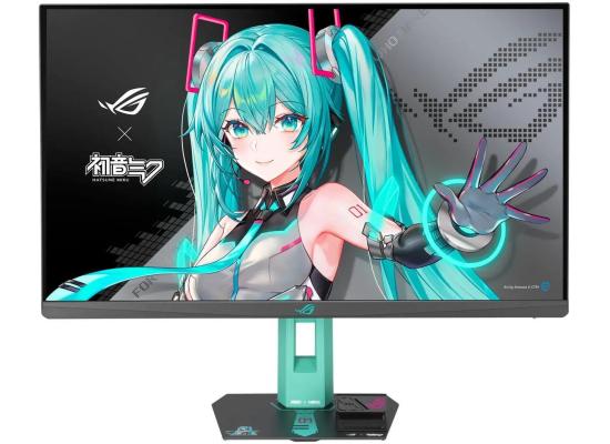 ASUS ROG Strix XG27ACMEG-G Hatsune Miku Edition 27" Fast IPS 2K HDR QHD 260Hz 0.3 ms A.I Technology G-SYNC Compatible w/ HDMI 2.1 & USB-C
