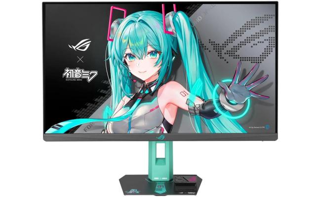 ASUS ROG Strix XG27ACMEG-G Hatsune Miku Edition 27" Fast IPS 2K HDR QHD 260Hz 0.3 ms A.I Technology G-SYNC Compatible w/ HDMI 2.1 & USB-C